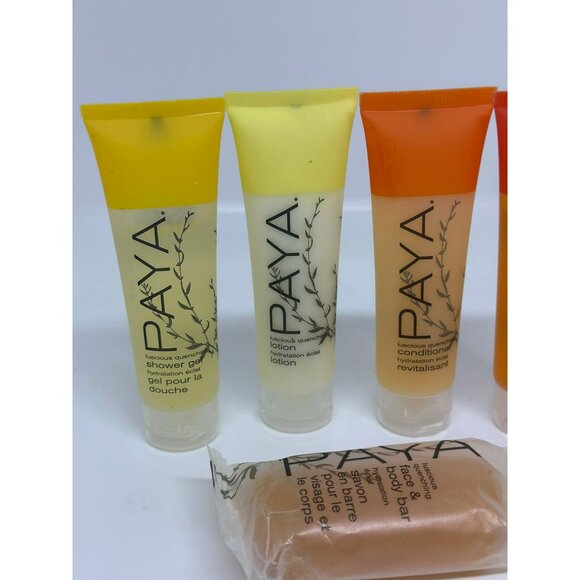 Paya Mini Bath Essentials Travel Shower Gel Lotion Conditioner Shampoo Body Bar - Picture 5 of 5